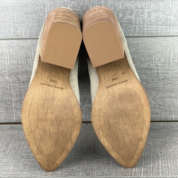 NIB Marc Fisher sz 10 Bellie cream suede ankle booties - Picture 9 of 11